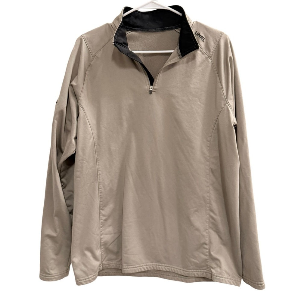 Unrl Interlock Quarter Zip Pullover Sweatshirt Ta… - image 2